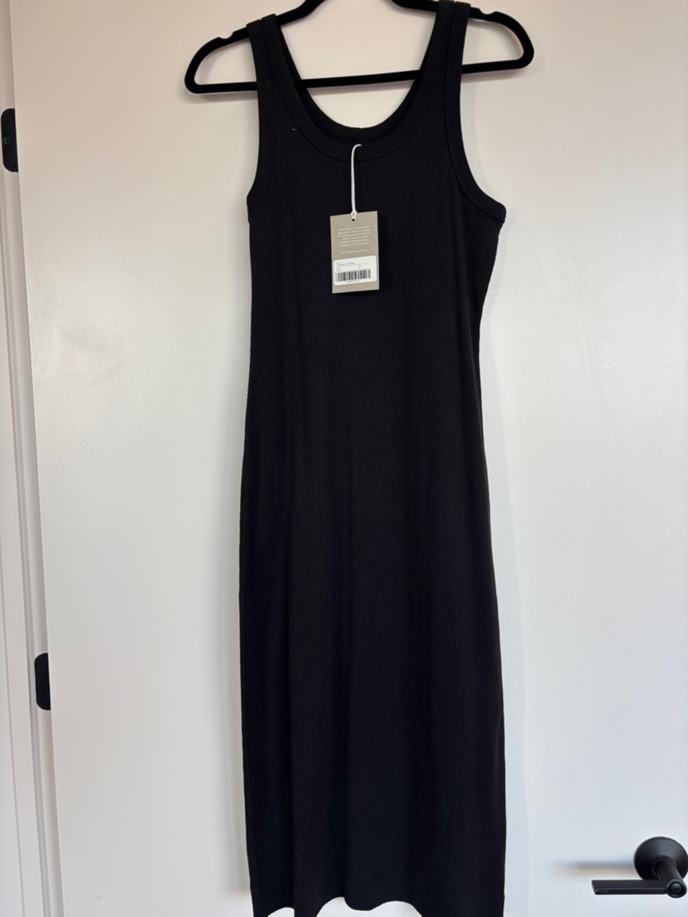 Everlane Black Sleeveless Midi Dress - Picture 7 of 9